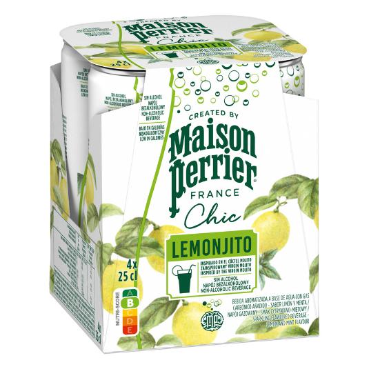 REFRESCO C/GAS SABOR LEMONJITO PERRIER LATA 25 CL