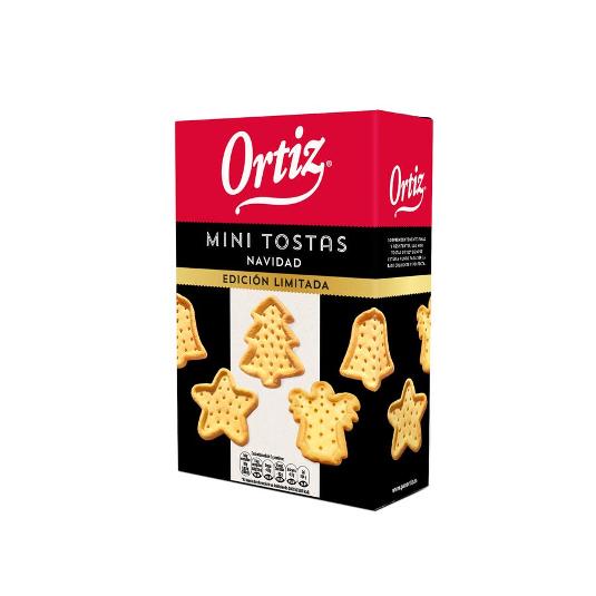 MINI TOSTAS FORMAS NAVIDAD ORTIZ PQTE