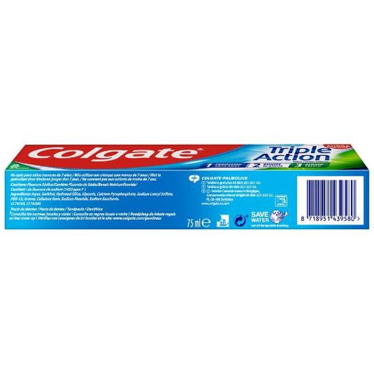 DENTIFRICO CREMA TRIPLE ACCION COLGATE TUBO 75 ML