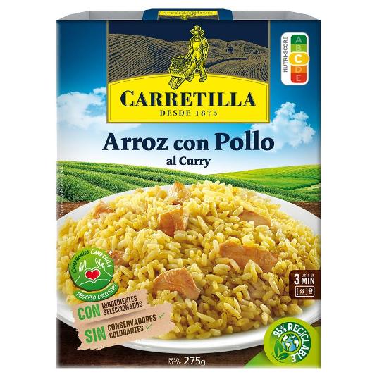 ARROZ CON POLLO AL CURRY CARRETILLA BDJA 275 GR