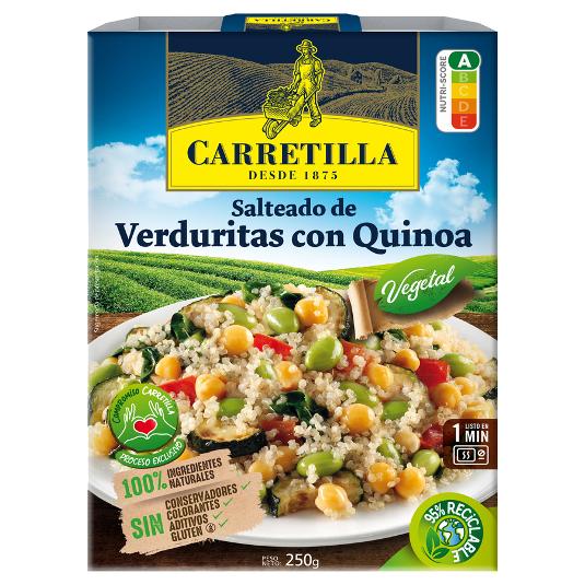 SALTEADO VERDURITAS CON QUINOA CARRETILLA BDJA 250 GR