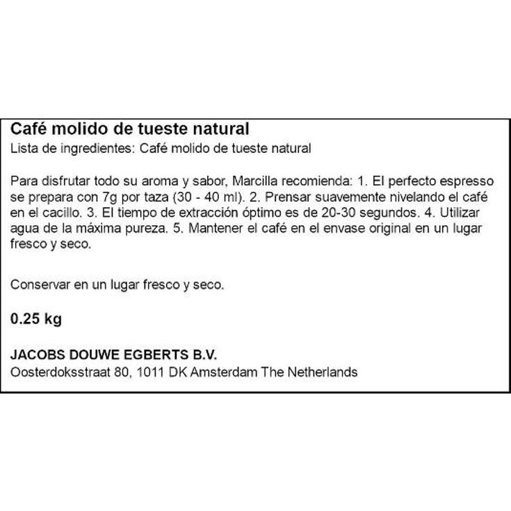 CAFE MOL.NATURAL CREME EXPRESS MARCILLA PQTE 250 GR