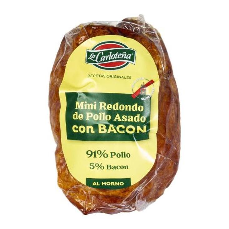 MINI REDONDO POLLO ASADO BACON LA CARLOTEÑA UNIDAD 250 GR