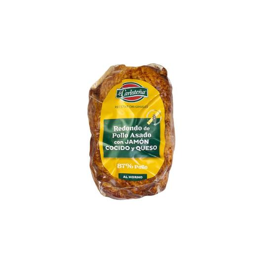 REDONDO POLLO ASADO JAMON QUESO LA CARLOTEÑA UNIDAD 340 GR