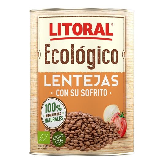 LENTEJAS ECO C/SOFRITO LITORAL LATA 420 GR