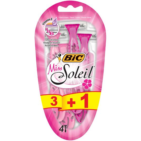 MAQU.AFEITAR WOM.SOLEIL SEN.3+1 BIC BLIST 4 UD