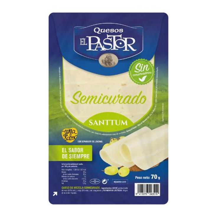 QUESO LONCHAS MEZCLA SEMICURADO EL PASTOR SOBRE 70 GR