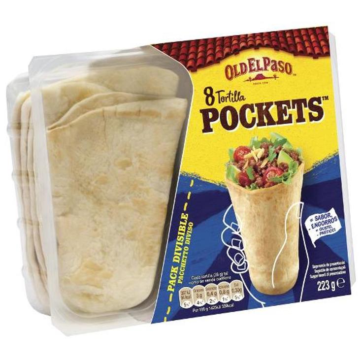 TORTILLA POCKET X8 OLD EL PASO PACK 223 GR