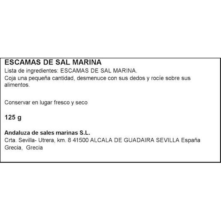 ESCAMAS SAL MARINA DELEITUM FRASCO 125 GR