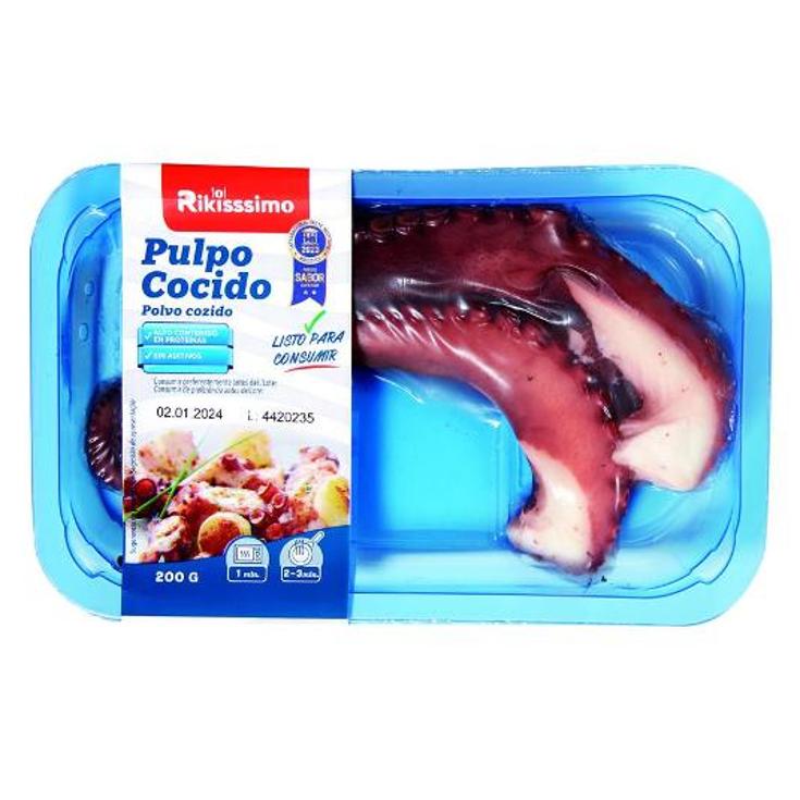 PULPO COCIDO 2 PATAS RIKISSSIMO UNIDAD 200 GR