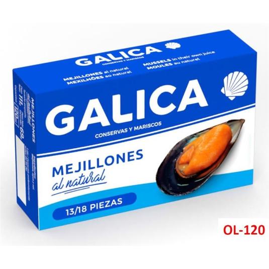 MEJILLONES AL NATURAL 13/18 GALICA LATA 69 GR