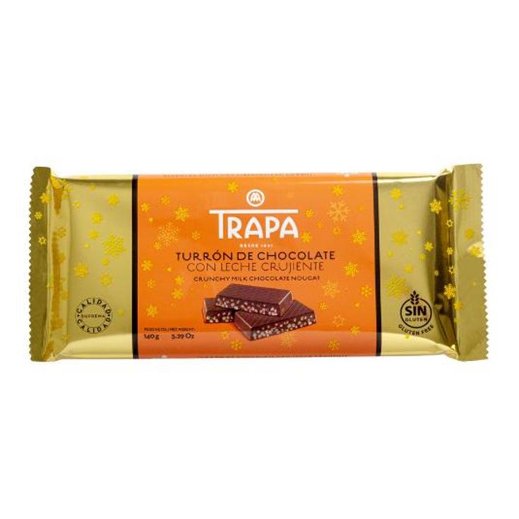 TURRON CRUJIENTE CHOCO.LECHE TRAPA PTLLA 150 GR