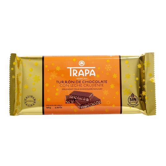 TURRON CRUJIENTE CHOCO.LECHE TRAPA PTLLA 150 GR