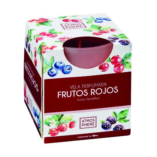 VELA VASO PERFUMADA FRUTOS ROJO ATMOSPHERE UNIDAD