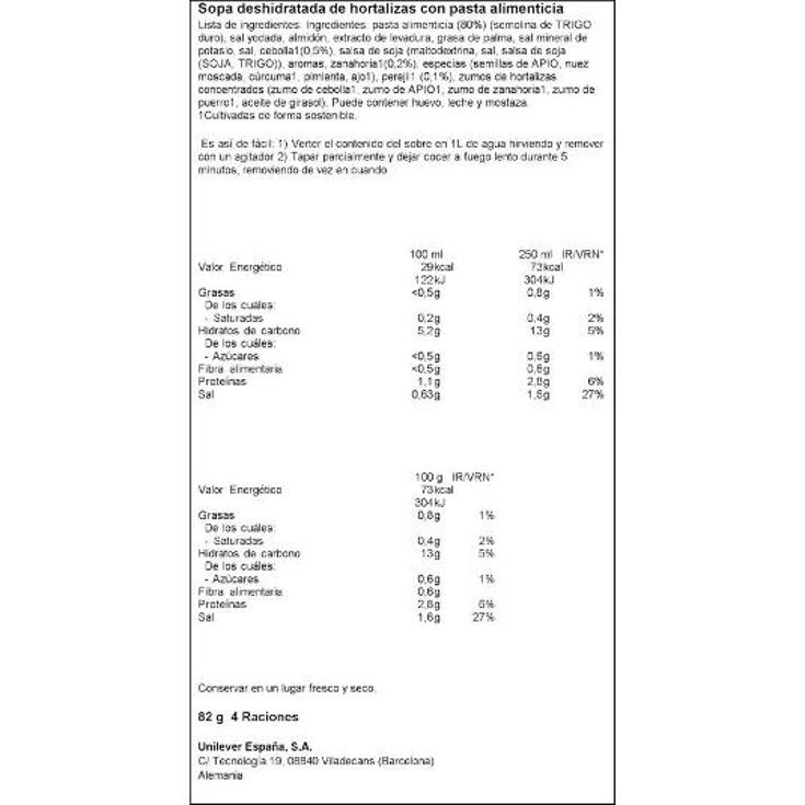 SOPA DESH. INFANTIL DE LETRITAS KNORR SOBRE 82 GR