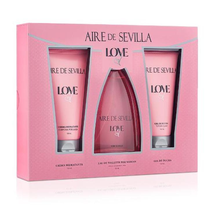 ESTUCHE ELLA EDT+CREMA+GEL LOVE AIRE SEVILLA ESTCHE 1 UD