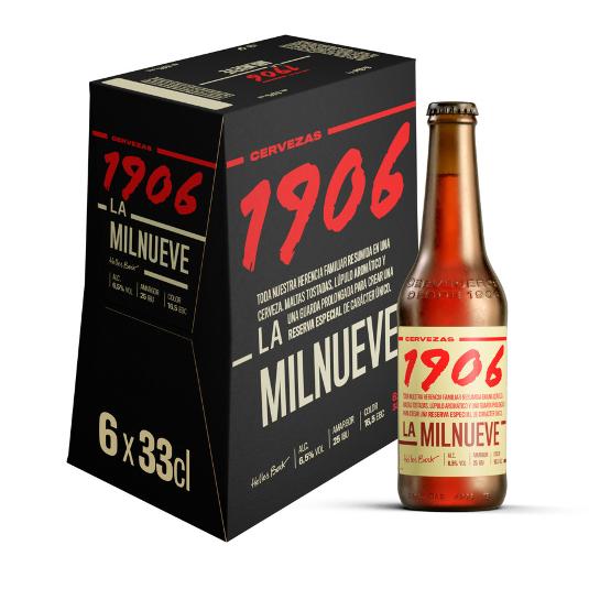 CERVEZA RVA.ESPECIAL 6,5º 6X33 1906 PACK 198 CL