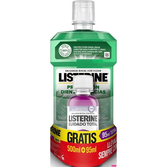 ENJ.BUCAL DIENTES/ENCIA 500 LISTERINE BTLLA 595 ML