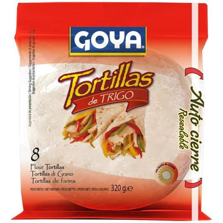 TORTILLAS TRIGO 8 UDS GOYA PQTE 325 GR