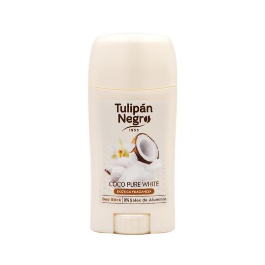 DESODORANTE COCO PURE WHITE TULIPAN NEGR STICK 50 ML