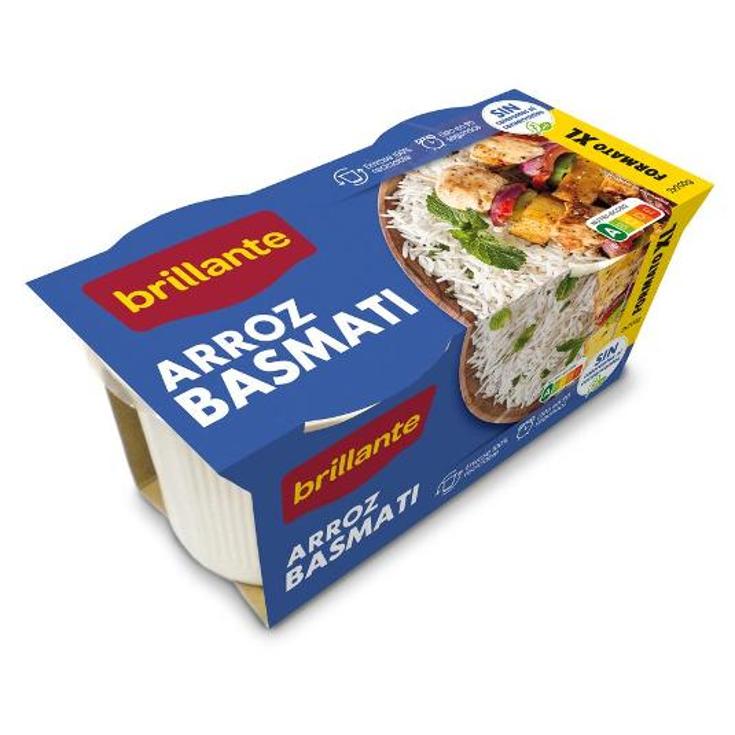 ARROZ COCIDO BASMATI XL 2X200 G BRILLANTE PACK 400 GR