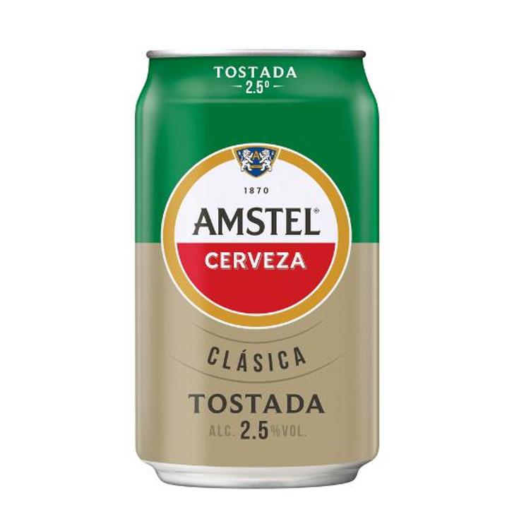 CERVEZA CLAS.TOSTADA 2,5º AMSTEL LATA 33 CL