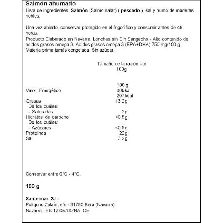 SALMON NORUEGO AHUMADO 2X50 MARTIKO UNIDAD 100 GR