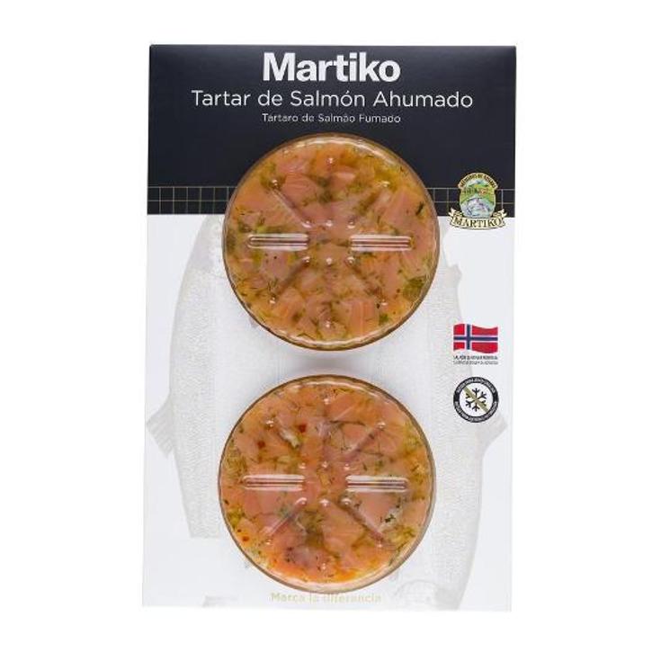 TARTAR DE SALMON AHUMADO 2X75 MARTIKO PACK 150 GR