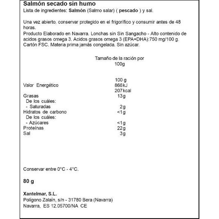 SALMON NATURE SIN AHUMAR MARTIKO UNIDAD 80 GR