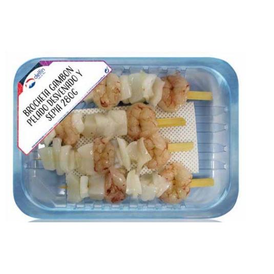 BROCHETAS GAMBON SEPIA DELFIN BDJA 280 GR