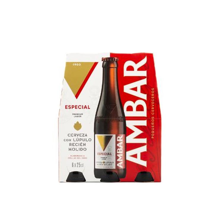 CERVEZA ESPECIAL 6X25CL 5,2º AMBAR PACK 150 CL