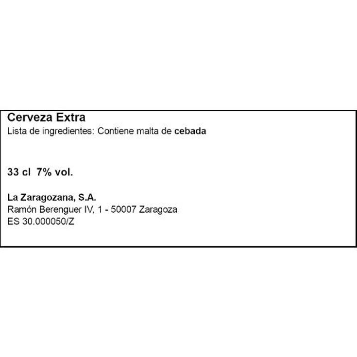 CERVEZA EXPORT 7º TOSTADA AMBAR LATA 33 CL
