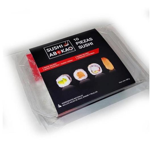 SURTIDO SUSHI 10 PIEZAS ABOKAO BDJA 226 GR