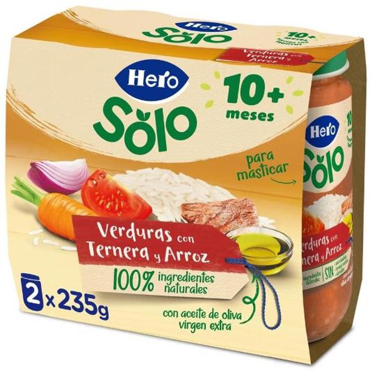 TARR.TROC.VERD TERN/ARROZ 2X235 HERO PACK 470 GR