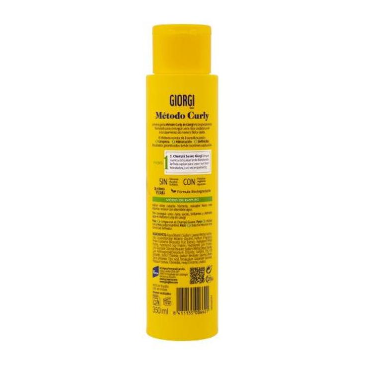 CHAMPU SUAVE METODO CURLY RIZOS GIORGI BTLLA 350 ML
