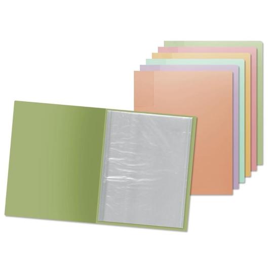 CARPETA PASTEL 20 FUNDAS A4 BISMARK UNIDAD