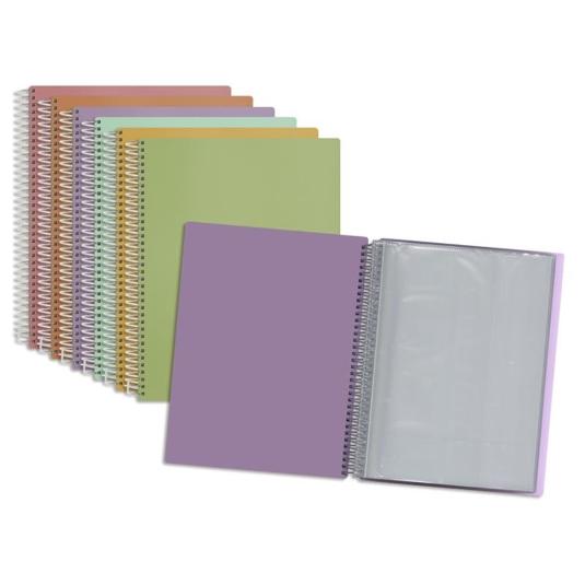 CARPETA PASTEL 40 FUNDAS A4 BISMARK UNIDAD