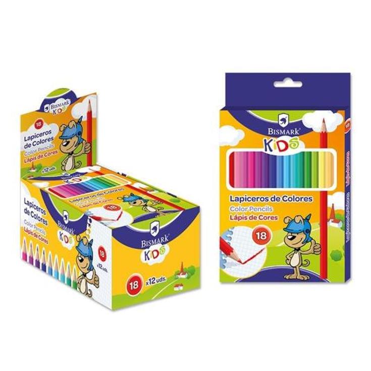 LAPICES 18 COLORES KIDS BISMARK UNIDAD