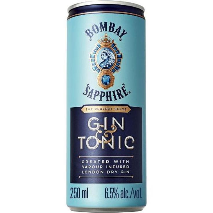COMBINADO SHAPPIRE + TONICA 6,5 BOMBAY LATA 250 ML