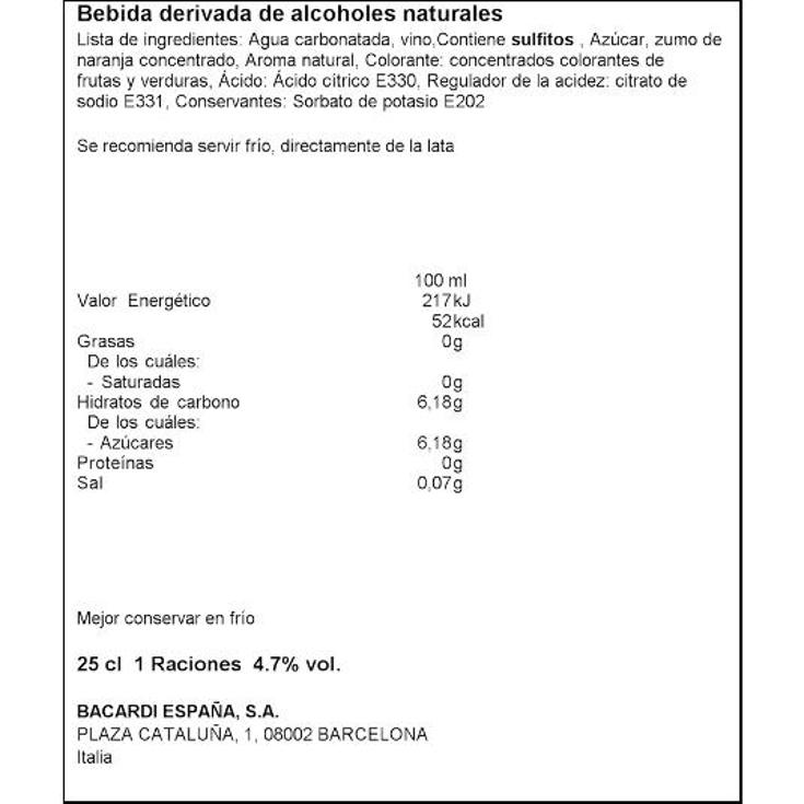 COMBINADO FIERO+TONICA 4,7º MARTINI LATA 250 ML