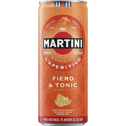 COMBINADO FIERO+TONICA 4,7º MARTINI LATA 250 ML