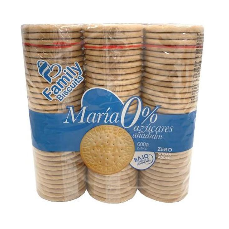 GALLETAS MARIA 0% 3X200 FAMILY BISC. CAJA 600 GR