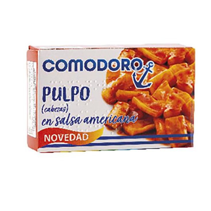 PULPO (CABEZAS)SALSA AMERICANA COMODORO LATA 72 GR