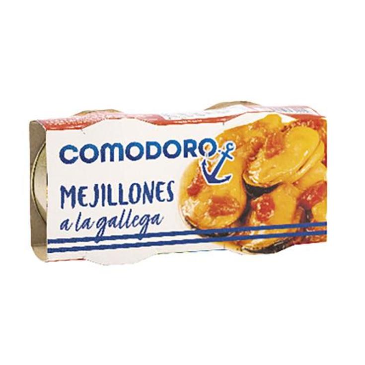 MEJILLONES A LA GALLEGA 2X43 GR COMODORO PACK 86 GR