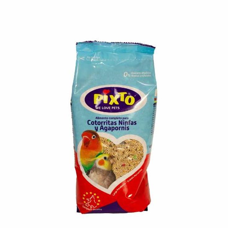 ALIMENTO COTORRITAS/NINFAS/AGAP PIXTO BOLSA 1 KG