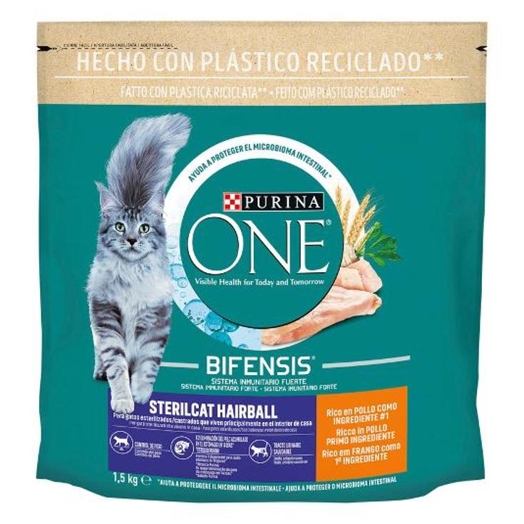 COMIDA GATO ESTERIL.BOLA PELO ONE BOLSA 1500 GR