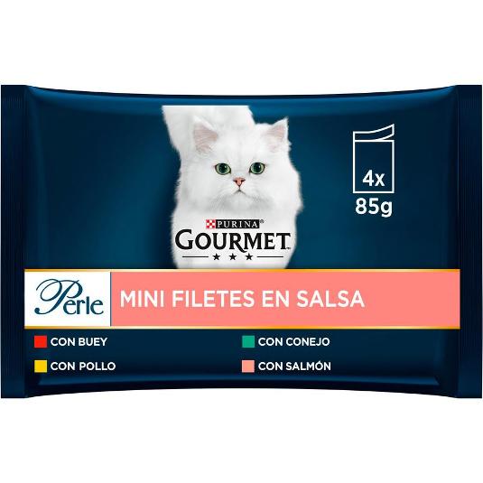 COMIDA GATOS PERLE CARNE PURINA PACK 340 GR