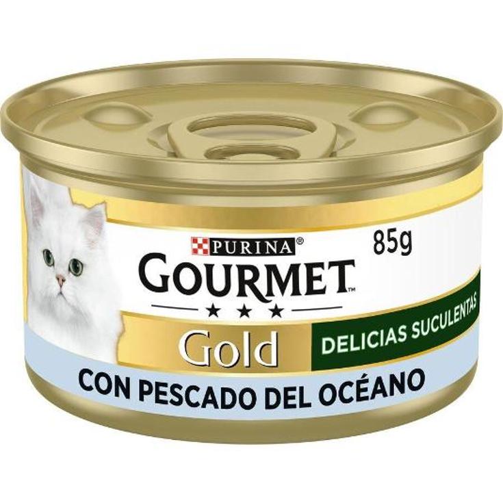 COMIDA GATOS GOLD PESC.OCEANO GOURMET LATA 85 GR