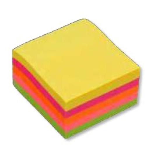 TACO ADHESIVO NEON 50X50 250H UNIDAD