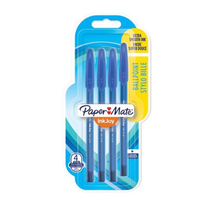 PACK 4 BOLIGRAF.INKJOY AZUL PAPER MATE PACK 4 UD